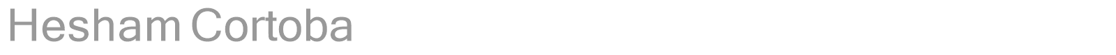 Hesham Cortoba font preview